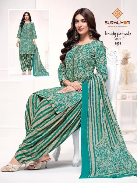 Suryajyoti trendy patiyala vol 18 batik dress material wholesale